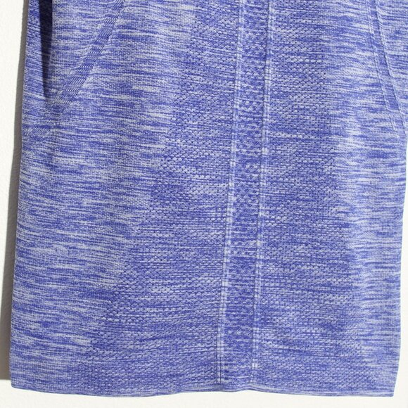 Lululemon Run: Swiftly Tech Long Sleeve Crew Space Dye Heathered Pigment Blue 4 - Picture 11 of 12